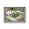 Burnley Fc - Turf Moor - Football Stadium Art - Vintage