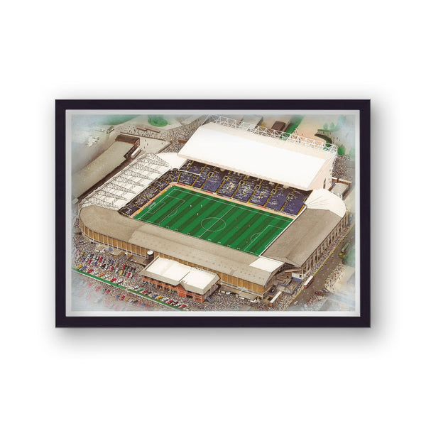 Leeds United Fc - Elland Road - Football Stadium Art - Vintage