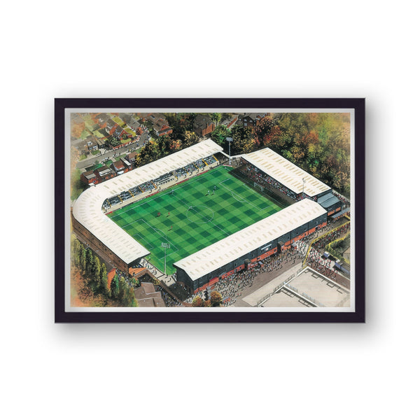 Bury Fc - Gigg Lane - Football Stadium Art - Vintage