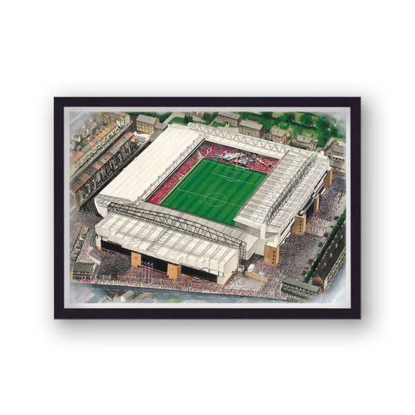 Liverpool Fc - Anfield - Football Stadium Art - Vintage