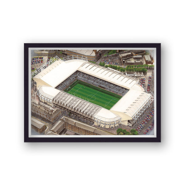 Newcastle United Fc - St James' Park - Football Stadium Art - Vintage
