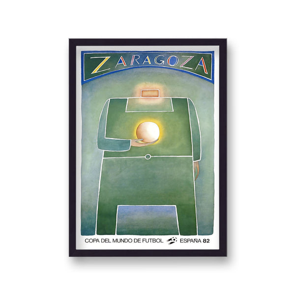Zaragoza Espana 1982 Vintage World Cup Poster