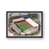 Nottingham Forest Fc - The City Ground - Football Stadium Art - Vintage