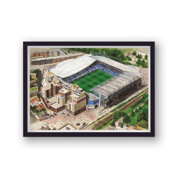 Chelsea Fc - Stamford Bridge - Football Stadium Art - Vintage