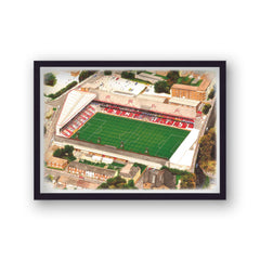 Southampton Fc - The Dell - Football Stadium Art - Vintage