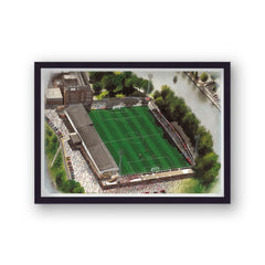 Shrewsbury Town Fc- Gay Meadow - Football Stadium Art - Vintage