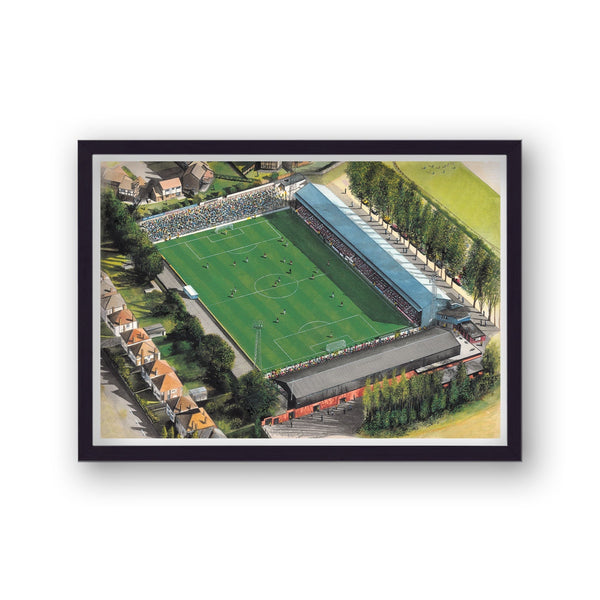 Bournemouth Fc - Dean Court - Football Stadium Art - Vintage
