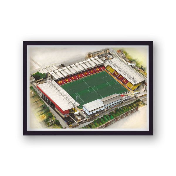 Watford Fc - Vicarage Road - Football Stadium Art - Vintage
