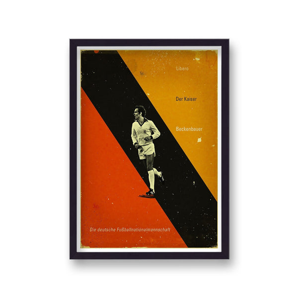 Football Heroes Franz Beckenbauer West Germany Vintage Print