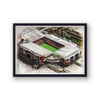 Manchester United Fc - Old Trafford - Football Stadium Art - Vintage