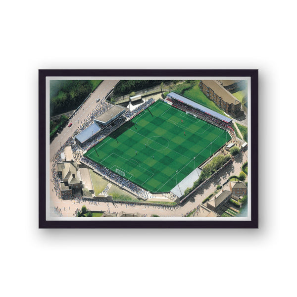 Macclesfield Town Fc - Moss Rose - Football Stadium Art - Vintage