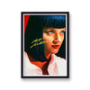 Pulp Fiction Mia Wallace Yellow Lettering Alternative Movie Poster