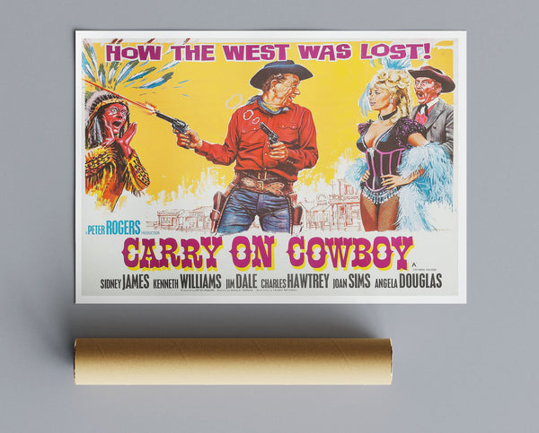 Vintage Movie Carry On Cowboy No1