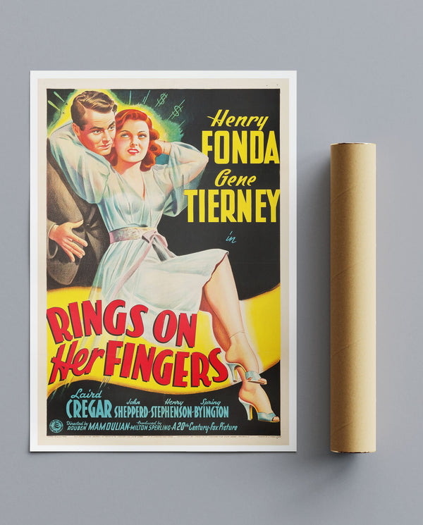 Vintage Movie Rings On Her Fingers No1