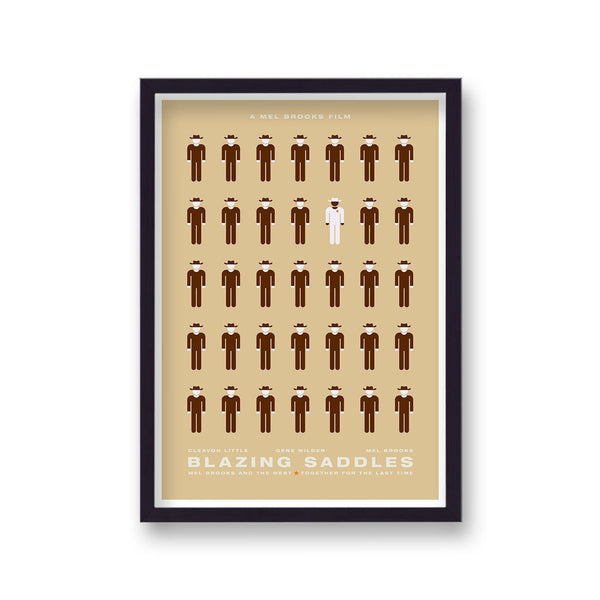 Blazing Saddles Graphic Alternative Movie Poster