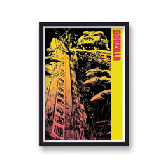 Godzilla Graphic Art Alternative Movie Poster