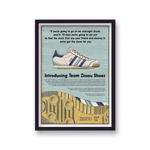 The Life Aquatic Zissou Shoes V6 Reworked Movie Poster