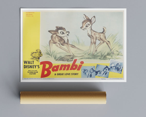 Vintage Movie Print Bambi No1