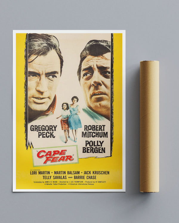 Vintage Movie Print Cape Fear Mitchum & Peck