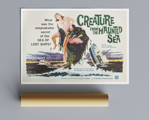 Vintage Movie Print Creature From The Haunted Sea
