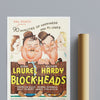Vintage Movie Print Laurel & Hardy Blockheads