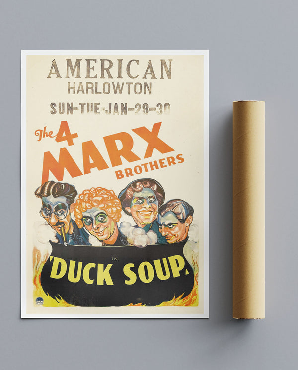 Vintage Movie Print Marx Brothers Duck Soup