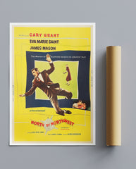 Vintage Movie Print North By Northwest No1