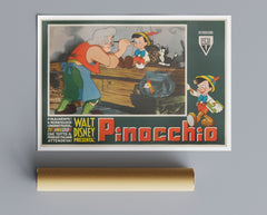 Vintage Movie Print Pinocchio Italian
