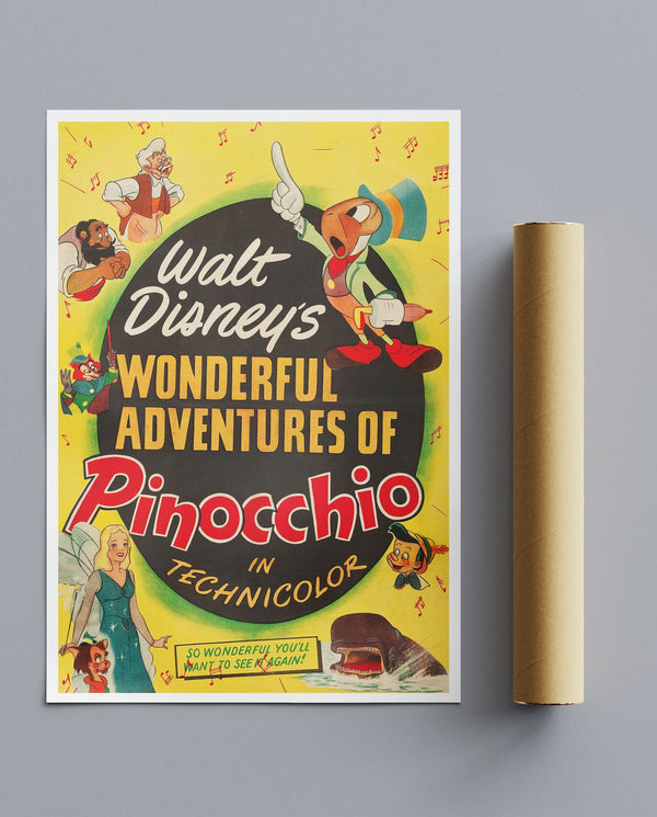 Vintage Movie Print Pinocchio No 3