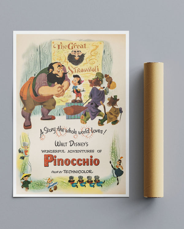 Vintage Movie Print Pinocchio No 4