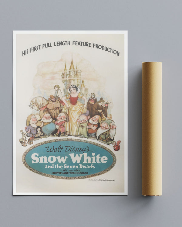 Vintage Movie Print Snow White And The Seven Dwarfs No2