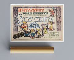 Vintage Movie Print Snow White And The Seven Dwarfs No8