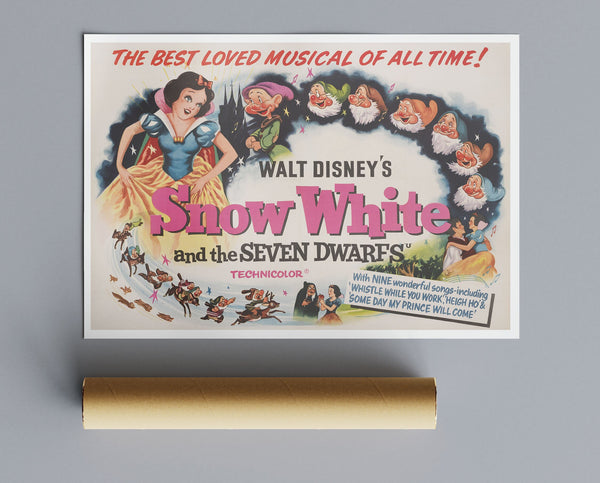 Vintage Movie Print Snow White And The Seven Dwarfs No9