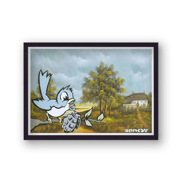 Banksy Bird With Grenade