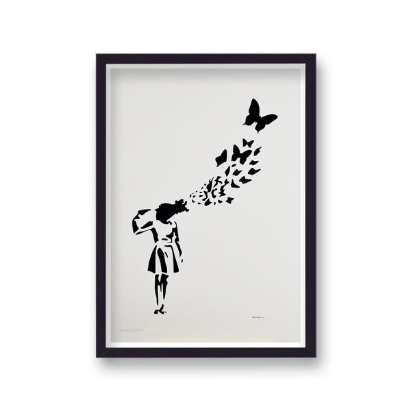 Banksy Butterfly Girl Suicide
