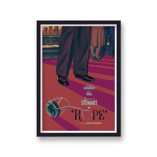 Alfred Hitchcock'S Rope Alternative Movie Poster V4