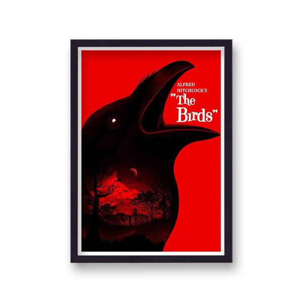 Hitchcock The Birds V6 Reworked Movie Poster
