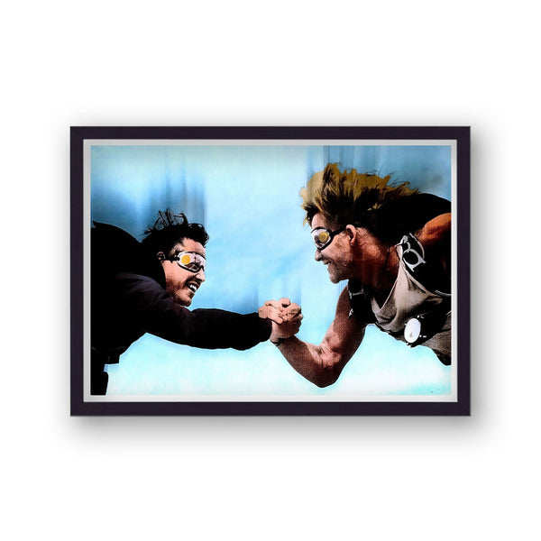 Point Break Skydiving Pop Art Print