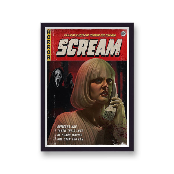 Scream V3 Pulp Book Cover Reimagined Movie