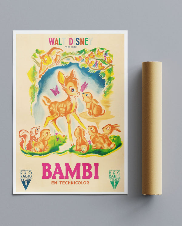 Vintage Movie Print Bambi No4