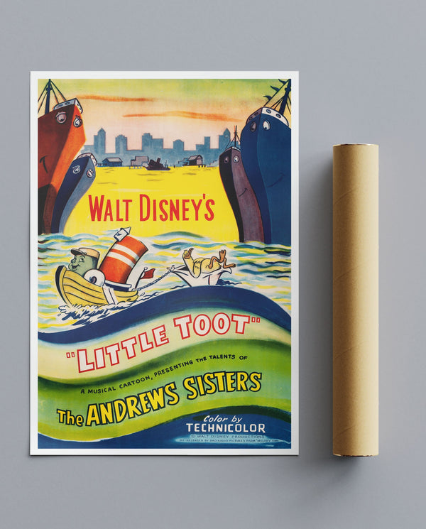Vintage Movie Print Little Toot