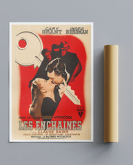 Vintage Movie Print Notorious French Les Enchaines