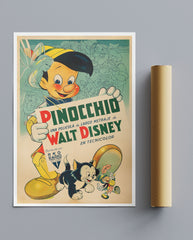 Vintage Movie Print Pinocchio No 2