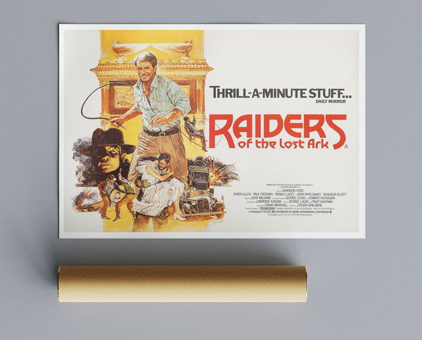 Vintage Movie Print Raiders Of The Lost Ark