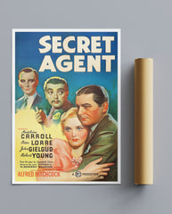 Vintage Movie Print Secret Agent