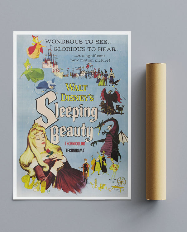 Vintage Movie Print Sleeping Beauty No2