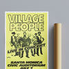 Vintage Music Print Village People Gig
